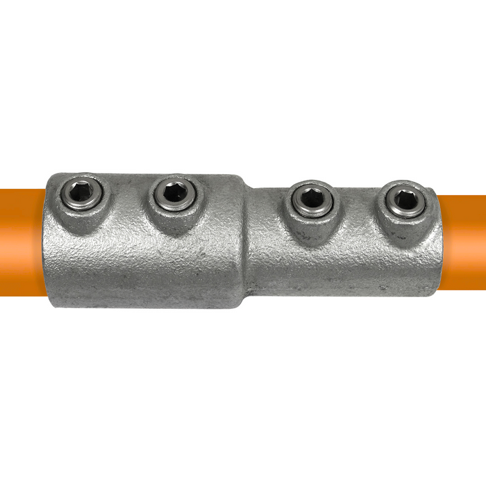 Rohrverbinder aus Stahl Verlängerungsstück als Kombimaß Ø 26,9 mm/33,7 mm