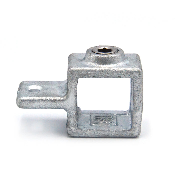 Rohrverbinder aus Stahl Vierkant Gelenkauge einfach ▇ 25x25mm