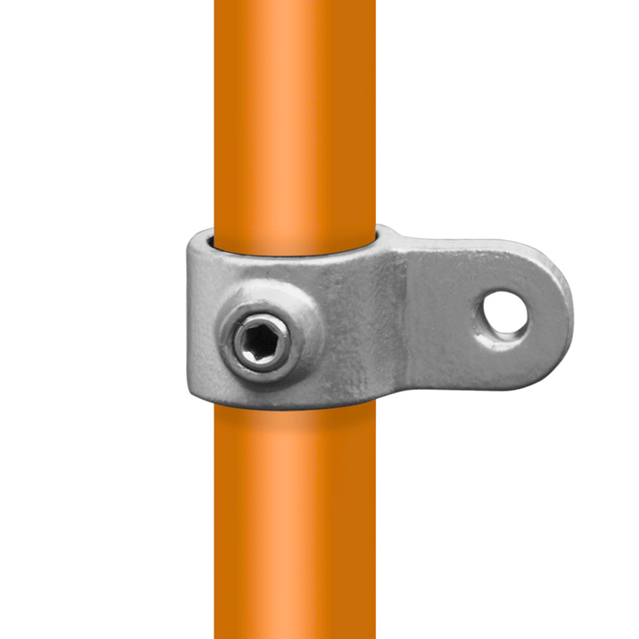 Rohrverbinder aus Stahl Gelenkauge einfach Ø 26,9 mm