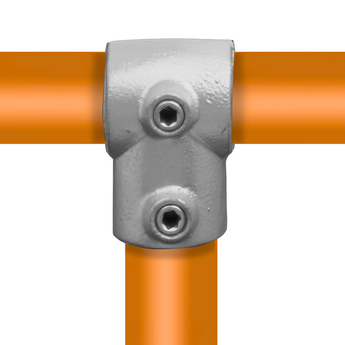 Rohrverbinder aus Stahl T-Stück kurz 26,9 mm
