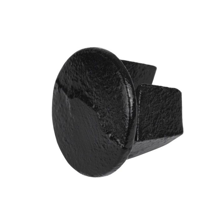 Rohrverbinder Endkappe aus Stahl  schwarz Ø 33,7 mm