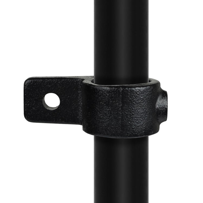 Rohrverbinder aus Stahl Schwarz Befestigungsring Ø 33,7 mm