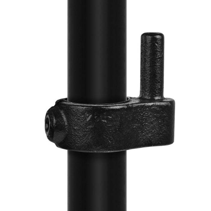 Rohrverbinder aus Stahl Schwarz Stellringzapfen Ø 26,9 mm