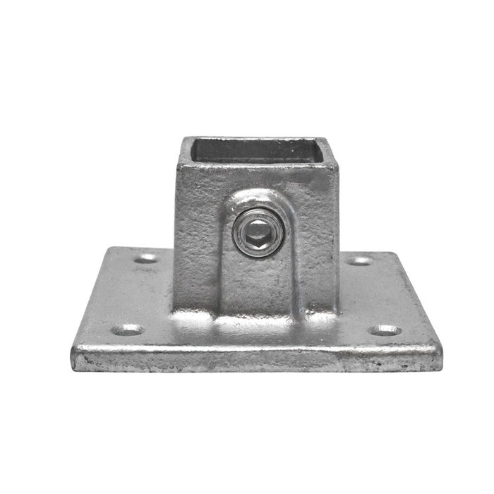 Rohrverbinder aus Stahl Vierkant Fußplatte ▇ 40x40