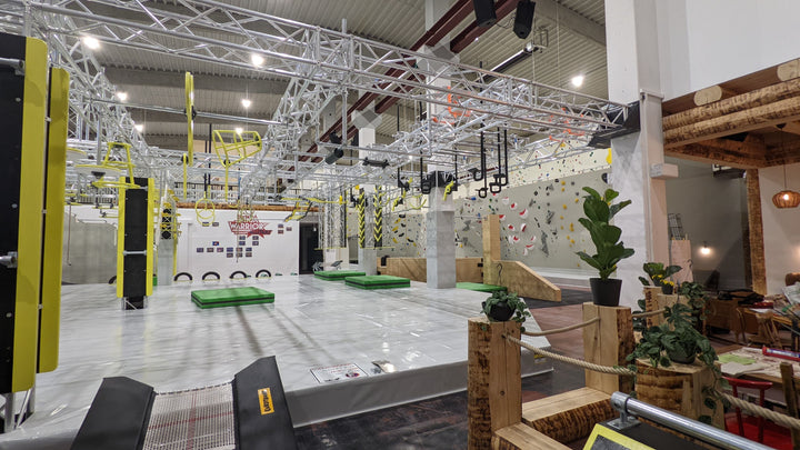 Wo Ninja Warrior, Parkour und Boulder auf Rohrverbinder und Rohre treffen