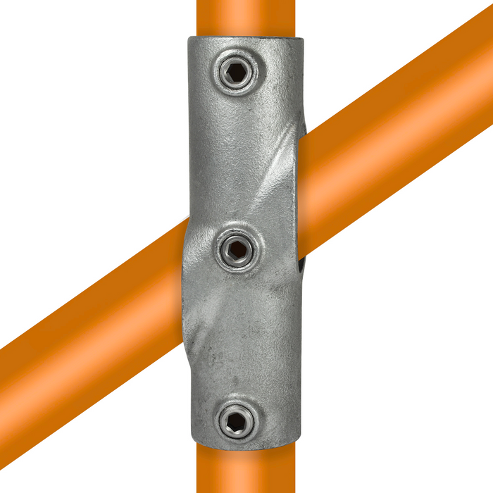 Rohrverbinder aus Stahl Kreuzstück, 30-40° Ø 48,3mm