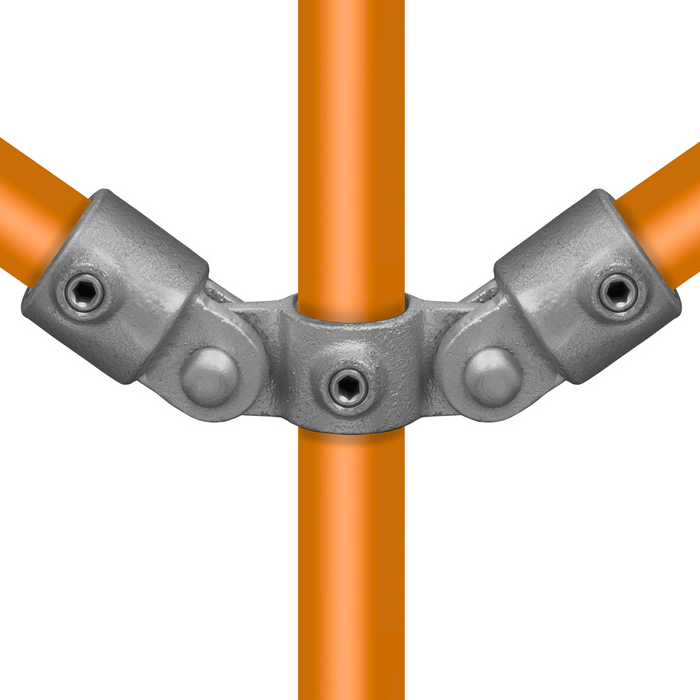 Rohrverbinder aus Stahl Gelenkstück, doppelt Ø 33,7 mm