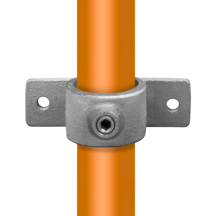 Rohrverbinder aus Stahl Befestigungsring doppelt Ø 26,9 mm