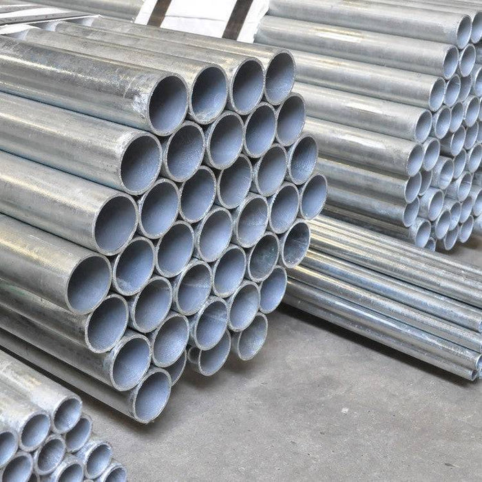 Ansicht eines kompletten Bündels Stahlrohre Durchmesser 60,3 mm