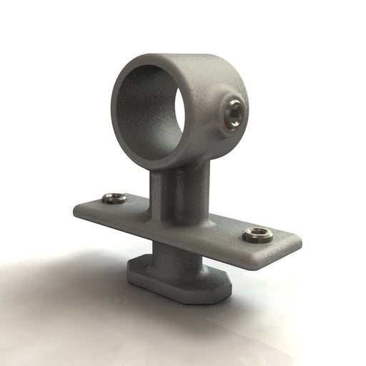 Rohrverbinder Containerklemme für Vorderseite,  aus Stahl galvanisiert, ohne Rohr Ø 48,3 mm