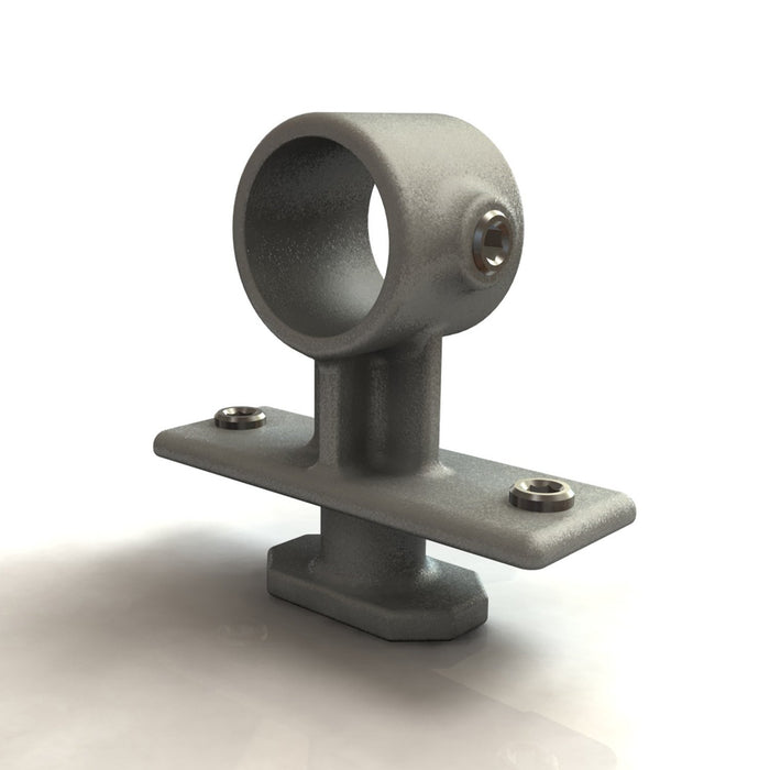 Rohrverbinder Containerklemme für Vorderseite,  aus Stahl galvanisiert, ohne Rohr Ø 48,3 mm