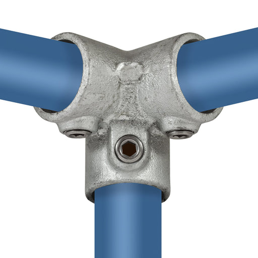 Rohrverbinder aus Stahl galvanisiert Dreiweg Eckstück 90º
