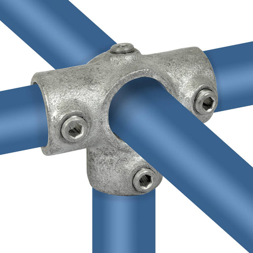 Rohrverbinder aus Stahl galvanisiert Dreiweg T-Stück 