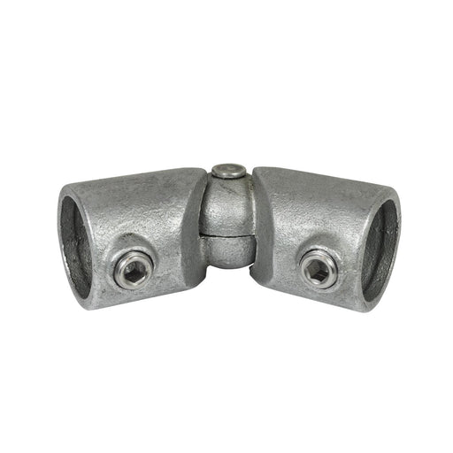 Rohrverbinder Eckverbinder variabel 75º-210º Ø 33,7 mm, aus Stahl galvanisiert, ohne Rohr