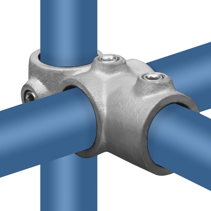 Rohrverbinder aus Stahl galvanisiert Kreuz T-Stück kombiniert