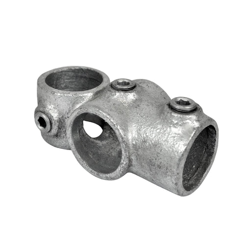 Rohrverbinder Kreuz-T-Stück kombiniert, aus Stahlgalvanisiert, ohne Rohr