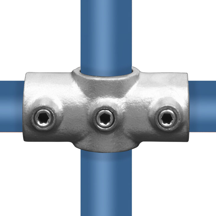 Rohrverbinder aus Stahl galvanisiert Kreuzstück durchgehend