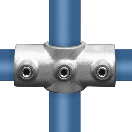 Rohrverbinder aus Stahl galvanisiert Kreuzstück durchgehend