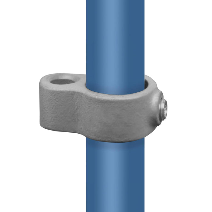 Stellringauge aus galvanisiertem Stahl – stabiler Rohrverbinder mit Öse für vielseitige Rohrkonstruktionen und Aufhängungen