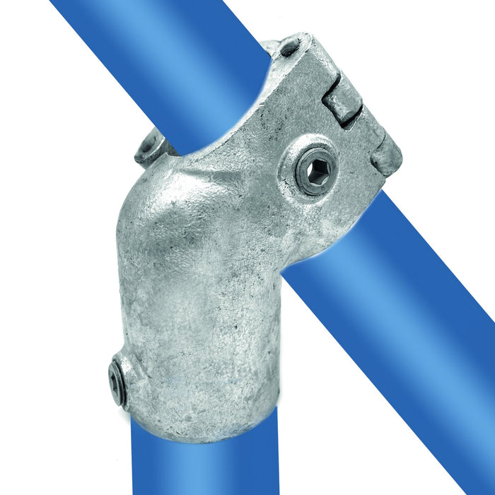 T-Stück kurz offen klappbar mit Rohren