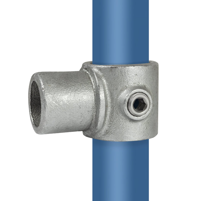 Rohrverbinder aus Stahl galvanisiert T-Stück innenseitig drehbar