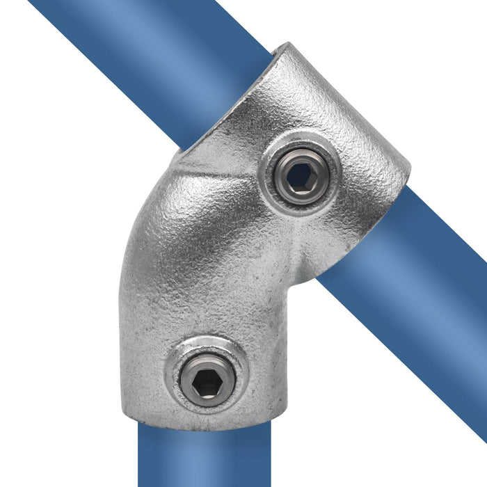 Rohrverbinder T-Stück Winkel 45º mit Rohren