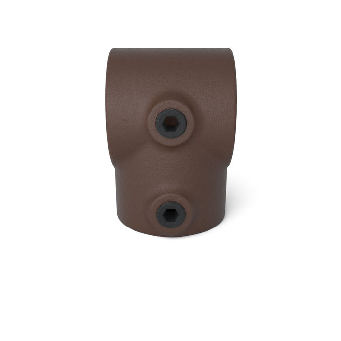 T-Stück kurz braun – kompakter Rohrverbinder für stabile Konstruktionen.