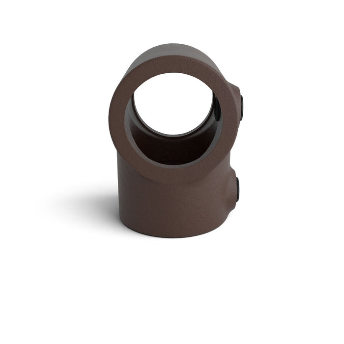 T-Stück kurz  braun – langlebiger Rohrverbinder für Innen- und Außenbereich.