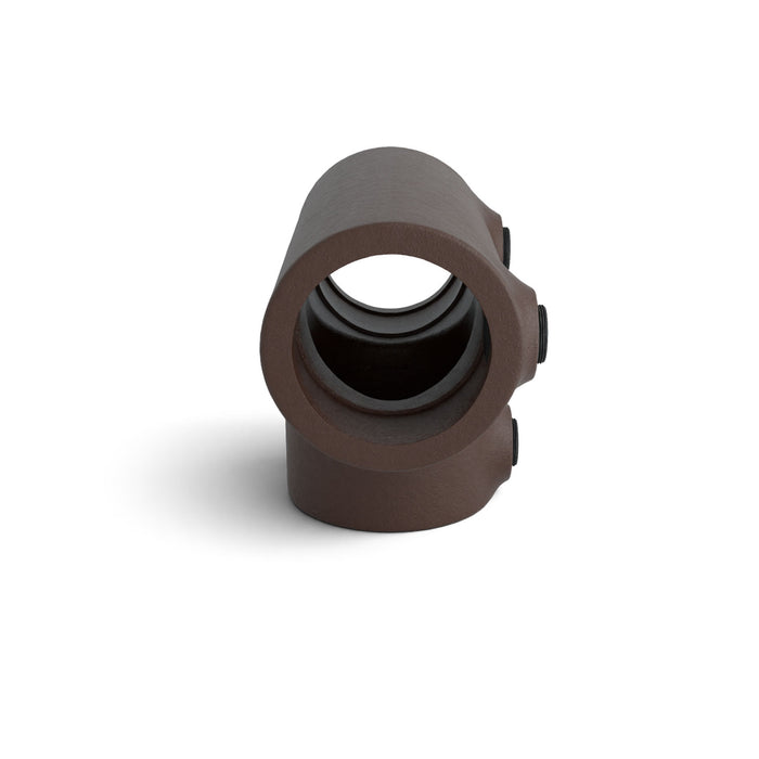 T-Stück lang  braun – robuste Verbindung für Rohrsysteme im Innen- und Außenbereich.