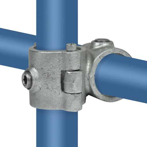 Rohrverbinder aus Stahl galvanisiert Überkreuz offen klappbar