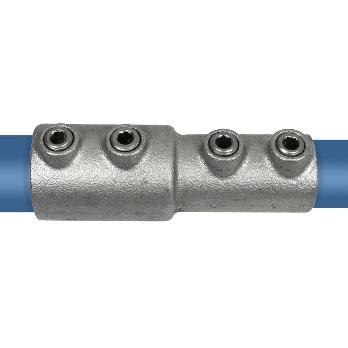 Rohrverbinder aus Stahl galvanisiert Verlängerungsstück kombiniert 33,7 auf 26,9