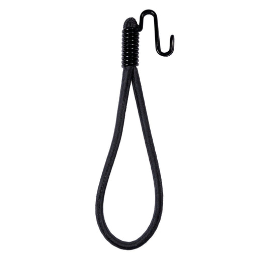 Spanner mit S-Haken schwarz – elastischer Gummispanner zur sicheren Befestigung von Planen und Bannern