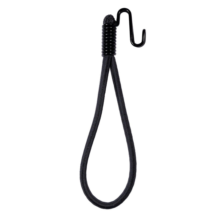 Spanner mit S-Haken schwarz – elastischer Gummispanner zur sicheren Befestigung von Planen und Bannern