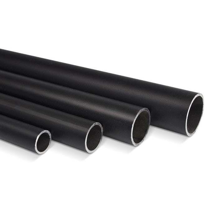 Stahlrohr schwarz pulverbeschichtet rund Ø 33,7 x 2,65 mm