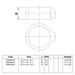 Zeichnung Rohrverbinder Stellring natural 42,4 mm