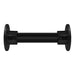 Fussplatte Gardinenstange mit Rohr schwarz 26,9 mm