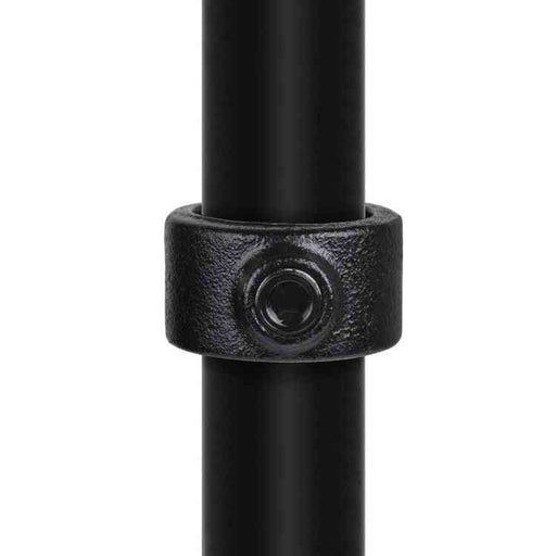 Rohrverbinder Stellring einfach schwarz Ø 26,9 mm, aus Stahl mit Pulverbeschichtung, mit Rohr