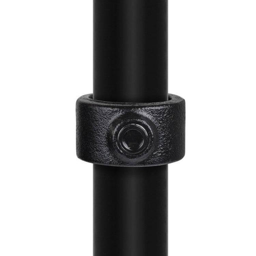 Rohrverbinder Stellring einfach schwarz Ø 33,7 mm, aus Stahl mit Pulverbeschichtung, mit Rohr