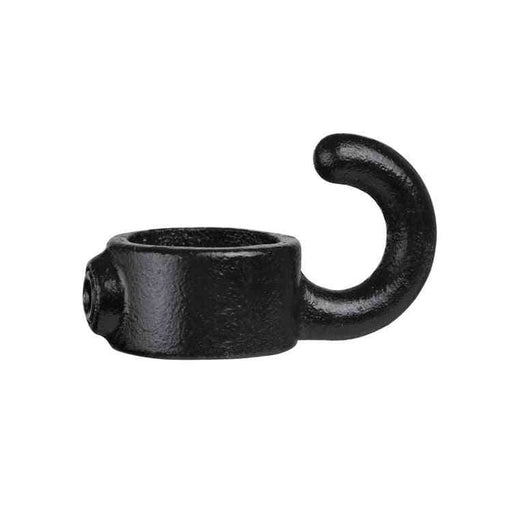 Rohrverbinder Stellring mit Haken schwarz Ø 33,7 mm, aus Stahl mit Pulverbeschichtung, ohne Rohr
