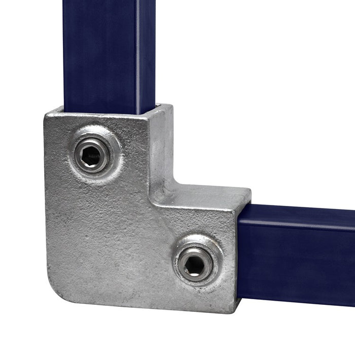 Rohrverbinder aus Stahl Vierkant Bogen 90º ▇ 40x40 mm