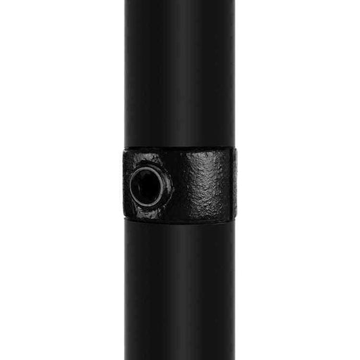 Rohrverbinder Schwarz Verlängerungsstück innen, aus Stahl mit Pulverbeschichtung, mit Rohr Ø 33,7 mm