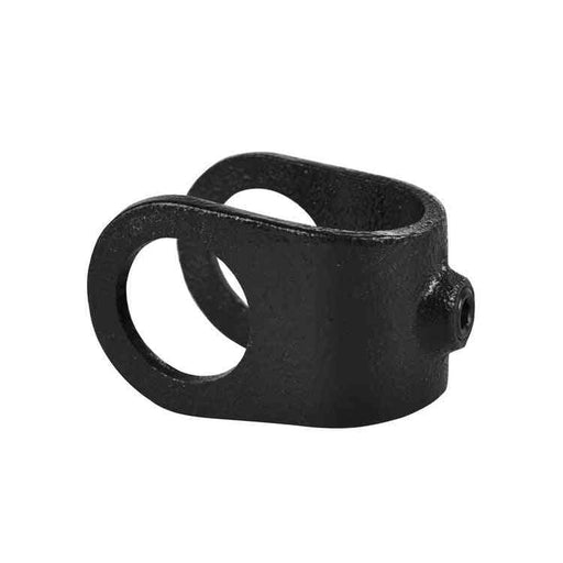 Rohrverbinder Kreuzstück offen,Schwarz, aus Stahl mit Pulverbeschichtung, ohne Rohr,  Ø 33,7 mm
