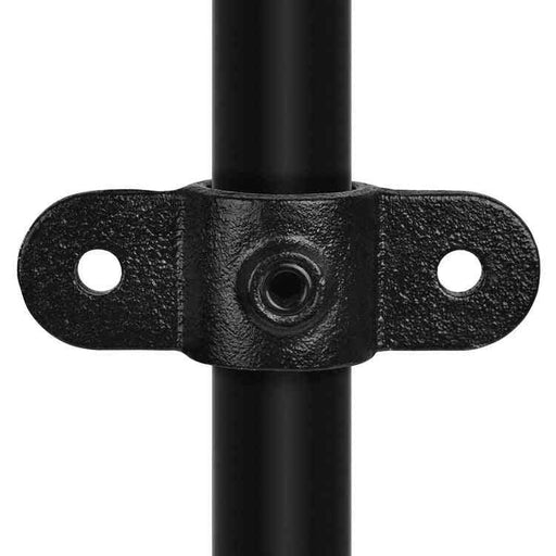 Rohrverbinder Gelenkauge doppelt schwarz Ø 33,7 mm