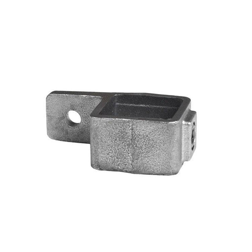 Rohrverbinder Vierkant Befestigungsring, aus Stahl galvanisiert, ohne Rohr 40x40 mm