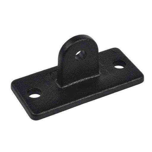 Rohrverbinder Gelenkfußhalter universal schwarz, aus Stahl mit Pulverbeschichtung, ohne Rohr