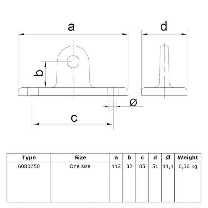 Rohrverbinder aus Stahl Schwarz Gelenkfußhalter universal