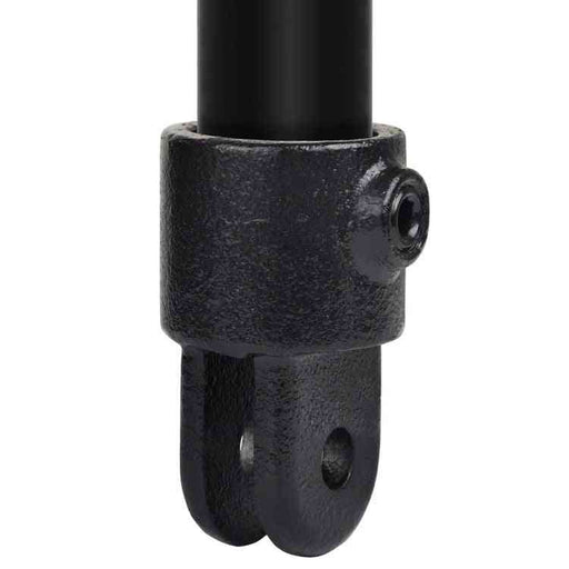 Rohrverbinder Gelenkhalter schwarz, aus Stahl mit Pulverbeschichtung, mit Rohr Ø 33,7 mm