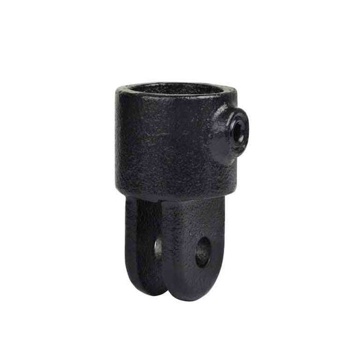 Rohrverbinder Gelenkhalter schwarz, aus Stahl mit Pulverbeschichtung, ohne Rohr Ø 33,7 mm
