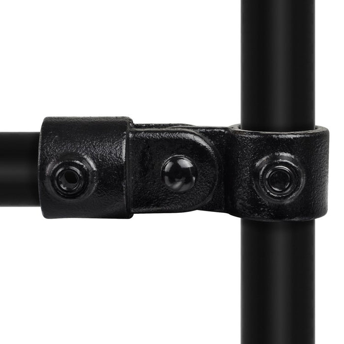 Rohrverbinder aus Stahl Schwarz Gelenkstück, einfach Ø 33,7 mm