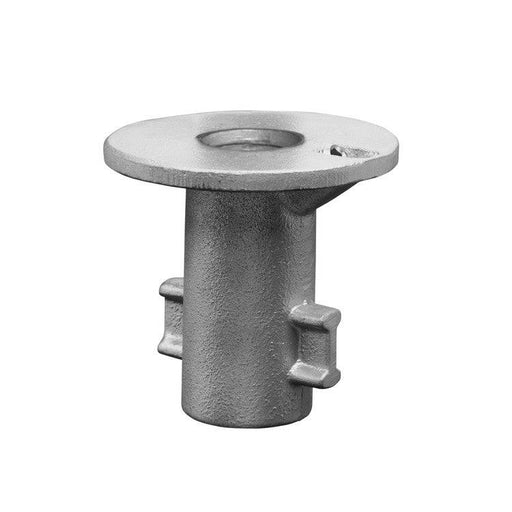 Rohrverbinder Bodenhülse, aus Stahl galvanisiert, ohne Rohr Ø 60,3 mm